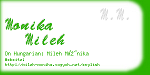 monika mileh business card